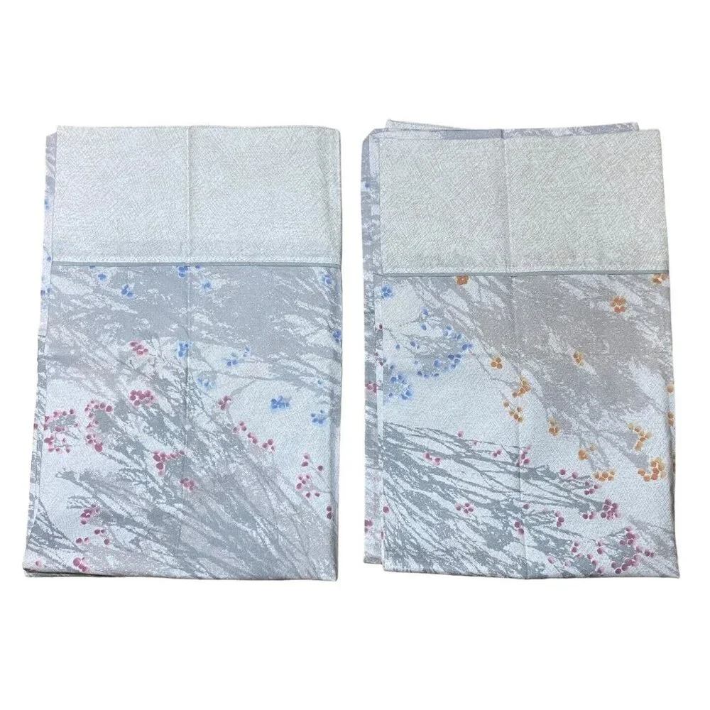 Marimekko Dan River Sheet Set King Flat 1986 Wildflower Meadow Grass Vtg Bedding